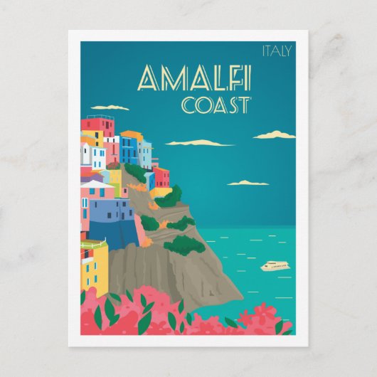 Amalfi Italië Beroemde reisplaats Briefkaart (Voorkant)