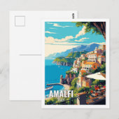 Amalfi Italië Beroemde reisplekken Briefkaart (Voorkant / Achterkant)
