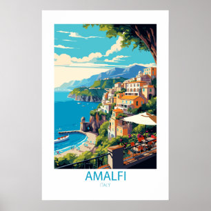 Amalfi Italië Beroemde reisplekken Poster