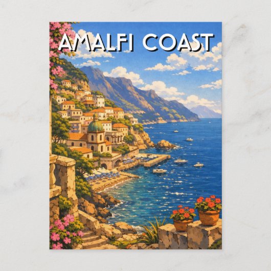 Amalfi Italië Briefkaart (Voorkant)