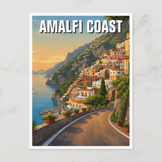 Amalfi Italië Briefkaart (Voorkant)