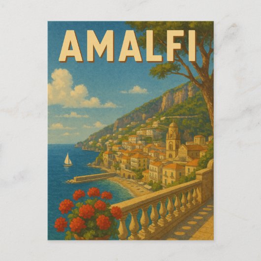 Amalfi Italië Briefkaart (Voorkant)