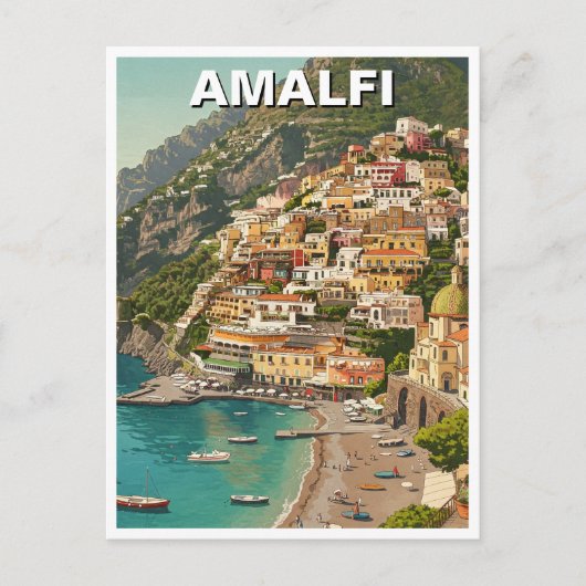 Amalfi Italië Briefkaart (Voorkant)