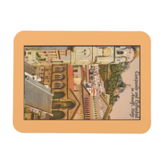 Amalfi, Italië  Campanile en Cathedral Magn Magneet (Horizontaal)