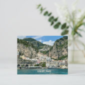 Amalfi Italië Design Poster Briefkaart (Staand voorkant)