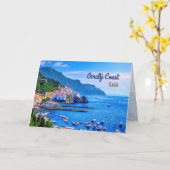 Amalfi Italië Europa de Moderne Fotografie van de Kaart (Gele Bloem)