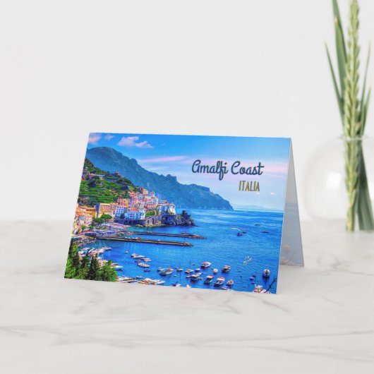 Amalfi Italië Europa de Moderne Fotografie van de Kaart (Voorkant)