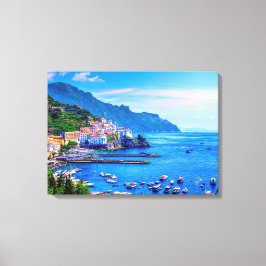 Amalfi Italië Europa Foto Canvas Afdruk