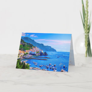 Amalfi Italië Europa Foto Kunst Kaart