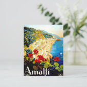  Amalfi Italië - Europa - Reizen Feestdagenkaart (Staand voorkant)