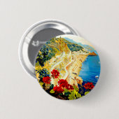  Amalfi Italië - Europa - Reizen Ronde Button 5,7 Cm (Voorkant /achterkant)