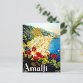  Amalfi Italië Europa Travel Kaart (Staand voorkant)