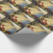 Amalfi Italië Europese Reisadvertentie Cadeaupapier (Hoek)