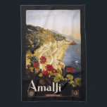 Amalfi Italië handdoek<br><div class="desc">Voeg desgewenst uw eigen tekst toe met de functie "Aanpassen". Bekijk mijn winkel voor meer objecten met deze afdruk.</div>