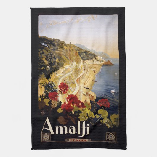 Amalfi Italië handdoek (Verticaal)