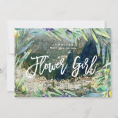 Amalfi italië is mijn voorstel voor een bloemmeisj bedankkaart (Voorkant)