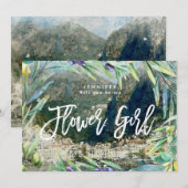 Amalfi italië is mijn voorstel voor een bloemmeisj bedankkaart (Voorkant / Achterkant)