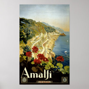 Amalfi Italië Italië Italië Poster