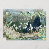 amalfi italië - kaart met het voorstel voor een "  (Voorkant / Achterkant)