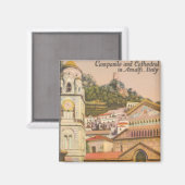 Amalfi, Italië  kathedraal Briefkaart Magneet (Voorkant / Achterkant)