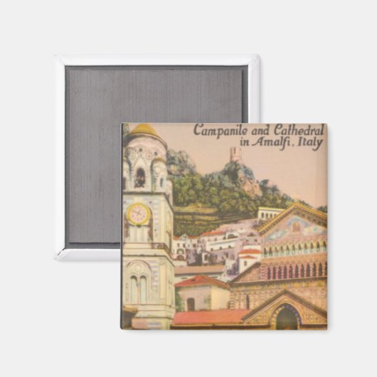 Amalfi, Italië  kathedraal Briefkaart Magneet (Voorkant / Achterkant)