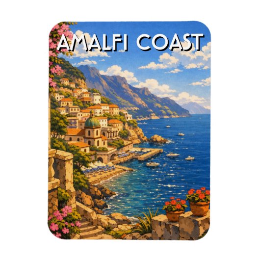 Amalfi Italië Magneet (Verticaal)