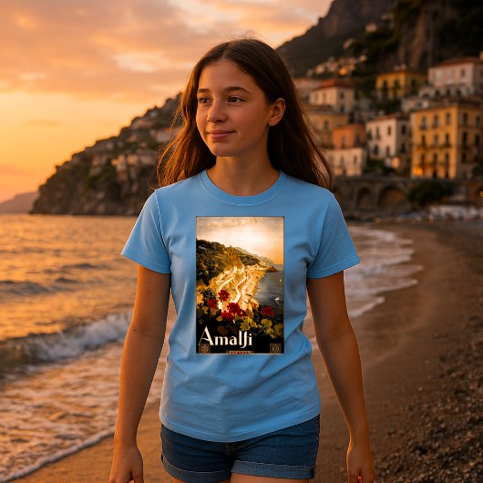 Amalfi, Italië  Mediterraan Reistoerisme T-shirt
