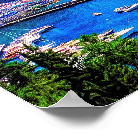 Amalfi - Italië - Moderne fotografie Poster (Hoek)