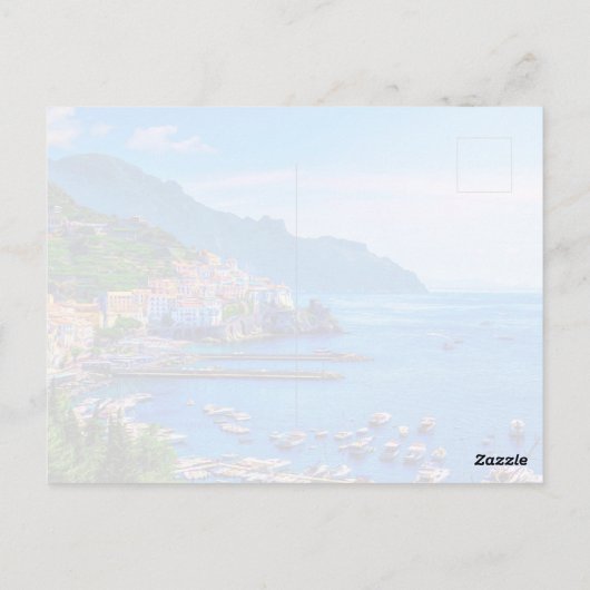 Amalfi - Italië - Moderne reisfotografie Briefkaart (Achterkant)