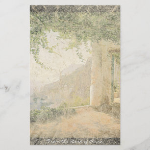 Amalfi Italië Ocean Beach Balcony Stationery Briefpapier