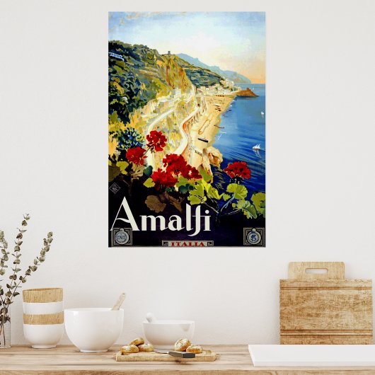 Amalfi Italië Poster (Keuken)