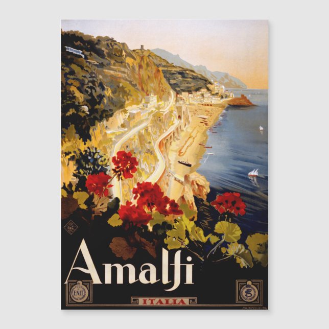 Amalfi Italië Reisposter Art Graphic (Voorkant)