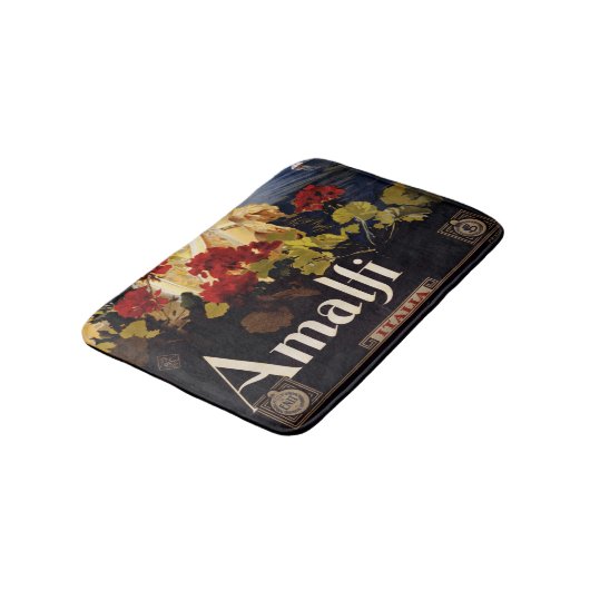 Amalfi Italië Reisposter Art Graphic Badmat (Gekanteld)