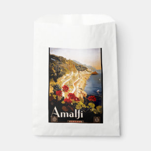 Amalfi Italië Reisposter Art Graphic Bedankzakje