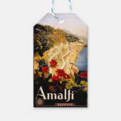 Amalfi Italië Reisposter Art Graphic Cadeaulabel (Voorkant)