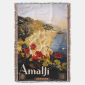 Amalfi Italië Reisposter Art Graphic Deken (Voorkant Verticaal)