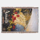 Amalfi Italië Reisposter Art Graphic Deken (Voorkant)