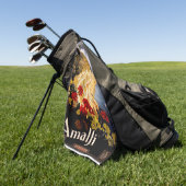 Amalfi Italië Reisposter Art Graphic Golfhanddoek (Groen)