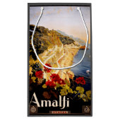Amalfi Italië Reisposter Art Graphic Klein Cadeauzakje (Achterkant)