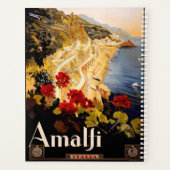 Amalfi Italië Reisposter Art Graphic Planner (Achterkant)