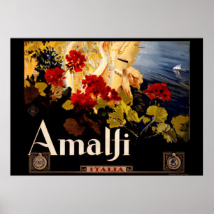 Amalfi Italië Reisposter Art Graphic Poster
