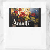 Amalfi Italië Reisposter Art Graphic Rechthoekige Sticker (Tas)