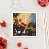 Amalfi Italië Reisposter Art Graphic Servet (Insitu)