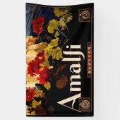 Amalfi Italië Reisposter Art Graphic Spandoek (Verticaal)