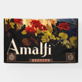 Amalfi Italië Reisposter Art Graphic Spandoek (Horizontaal)