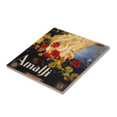 Amalfi Italië Reisposter Art Graphic Tegeltje (Zijkant)
