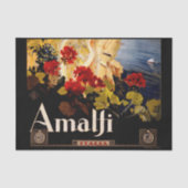 Amalfi Italië Reisposter Art Graphic Tissuepapier (Voorkant)