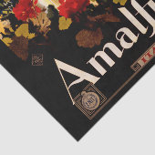 Amalfi Italië Reisposter Art Graphic Tissuepapier (Detail)