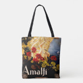 Amalfi Italië Reisposter Art Graphic Tote Bag (Achterkant)