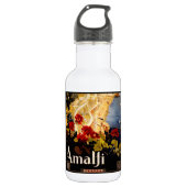 Amalfi Italië Reisposter Art Graphic Waterfles (Voorkant)